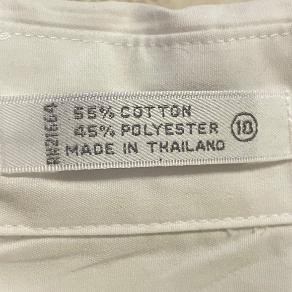 Vtg Foxcroft White Long Sleeve Christmas Embroidered White Button Up Shirt sz 10 - Picture 10 of 14